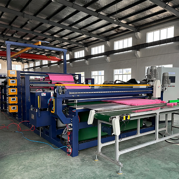 Scouring pad slitter machine-Five layers